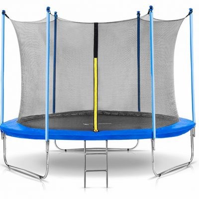 Батут c внутренней сеткой безопасности и лестницей, 8 футов (244 см), bst-hi-2t-8-3-c 42841