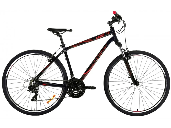 Велосипед Aist Cross 1.0 28 21 черный 2021 8742600267
