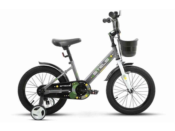 Детский велосипед Stels Strike VC 16 серый 44052