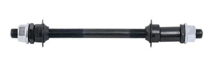 Ось задней втулки (гайка) с конусами с пыльниками 3/8* х 180 мм 44242