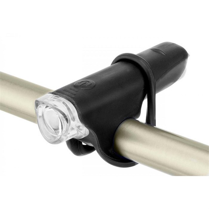 Фонарь передний на руль JY-267-G, 1 суперяркий светодиод, пластиковый чёрныйф 44446