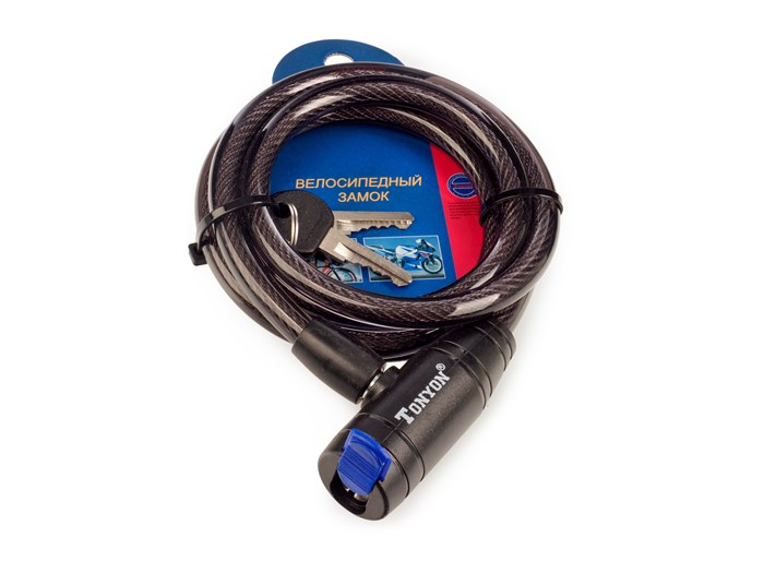 Замок велосипедный ø10мм х 1800мм, 506K-1018 00-00011465