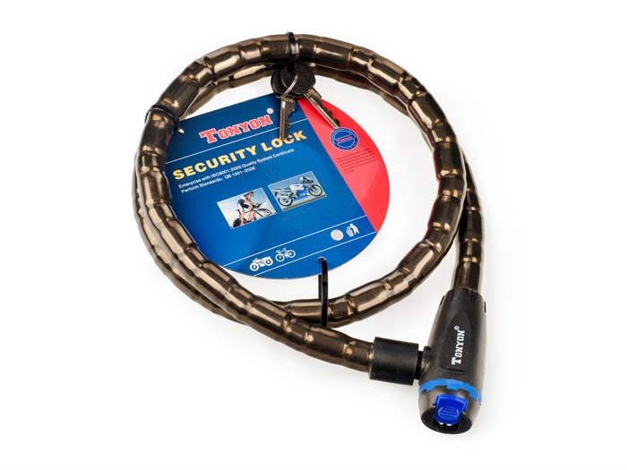 Замок велосипедный ø18мм х 1200мм, 220J-1812 00-00011471