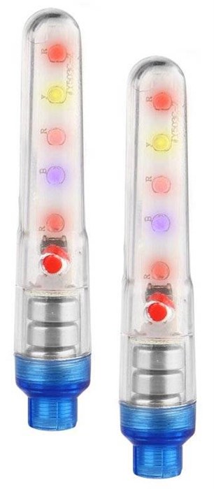 Фонари декоративные на ниппель JY-503C JING YI, 5 разноцветных светодиодов, комплект 2шт 53593