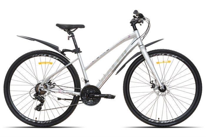 Велосипед Racer Alpina Lady серебристый глянец 2025 рост 16 53754