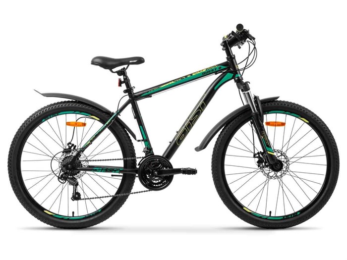 Велосипед Aist Quest 26 16 черно-зеленый 2017 53378