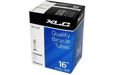 Велоамера XLC 16x1.75/2.125 47/62-305 AV, 35 мм 3436