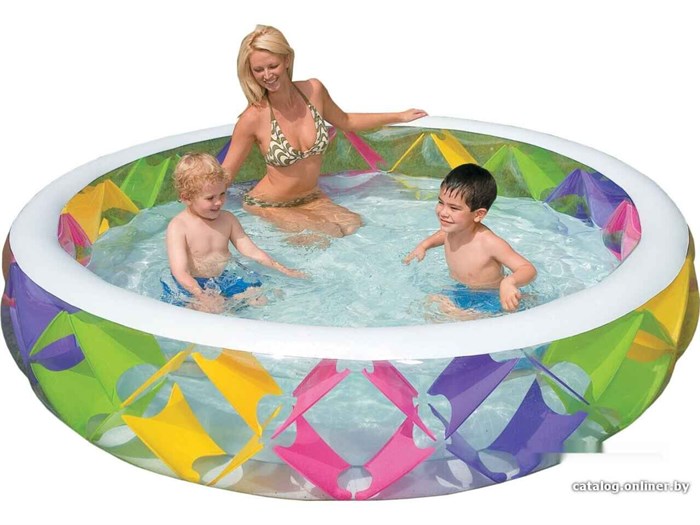 Надувной бассейн INTEX Swim Center Pinwheel 229х56 (56494) 3510