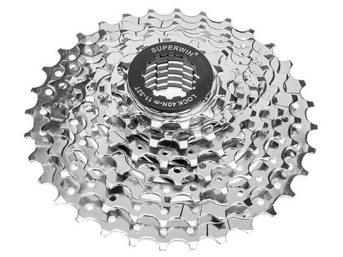 Кассета CS-04 Superwin (11-32 зубца) 8 скор., стальная хромированная 53592