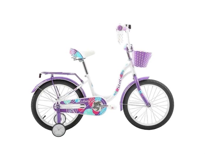 Детский велосипед Stels Mistery 18 C Белый/Фиолетовый 44075