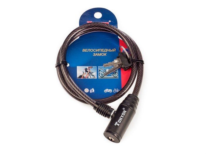 Замок велосипедный ø8мм х 650мм, 414K-0865 00-00011445