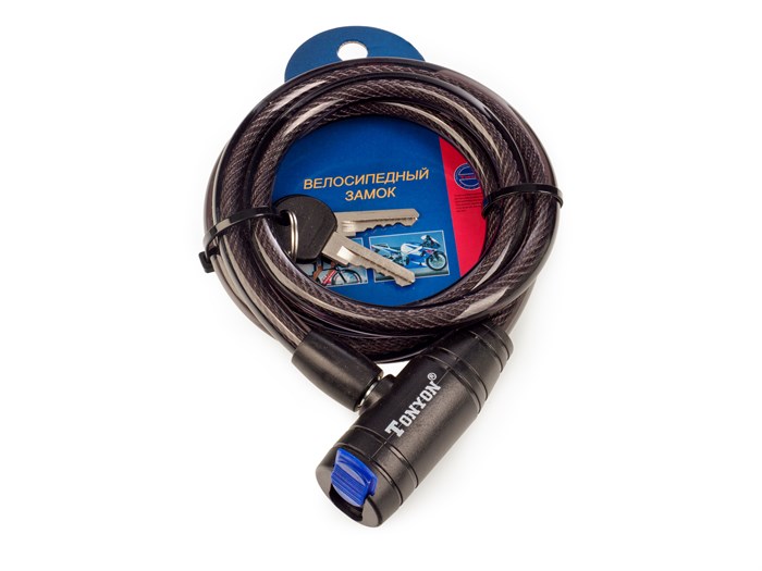 Замок велосипедный ø10мм х 1000мм, 506K-1010 00-00011459