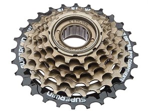 Трещотка KFW-664 Superwin, (14-28 зубьев) 6 скор., стальная чёрно-коричневая 52787