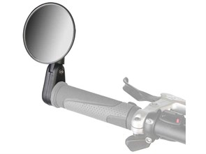 Зеркало заднего вида dx-2002b (вместо заглушки грипсы), пластиковое, черное 44823