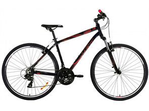 Велосипед Aist Cross 1.0 28 21 черный 2021 8742600267