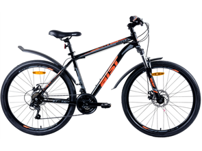 Велосипед Aist Quest Disc 26 20 черно-серый 2023 8742600254