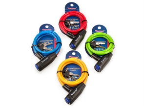 Замок велосипедный ø8мм х 1000мм, 506K-0810C 00-00011450