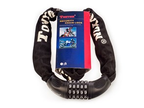 Замок велосипедный цепной кодовый ø6мм х 900мм, 732CH-0690 00-00016803