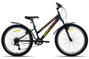 Велосипед Racer Rider 24 черный матовый 2025 рост 12 (в комплекте с защитой цепи) pm300631239