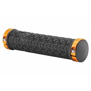 Грипсы 135мм XH-G116BL чёрные с золотистыми кольцами, в инд.упак. 53582