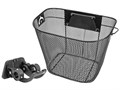 Велокорзина JL-285 передняя, с быстросъём. крепл. (31,8мм), с ручками, стальная, черная 52771