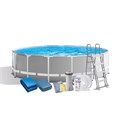 Бассейн каркасный INTEX Prism Frame (с фильтр-насосом, лестницей, подложкой, тентом-чехлом), 26726NP 26726np
