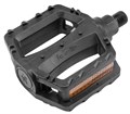 Педали FP-651 Feimin, ось 1/2" со светоотражателями, пластиковые чёрные 44959